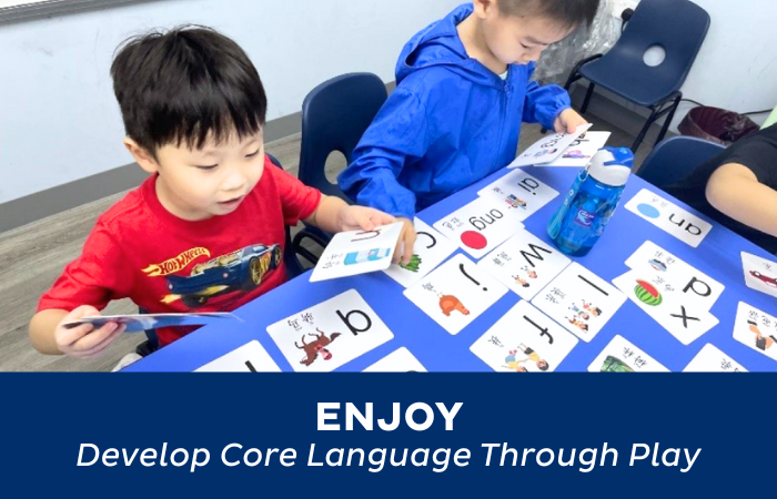 Yue Xue Le Teaching Ethos - Enjoy - Develop Core Language Through Play